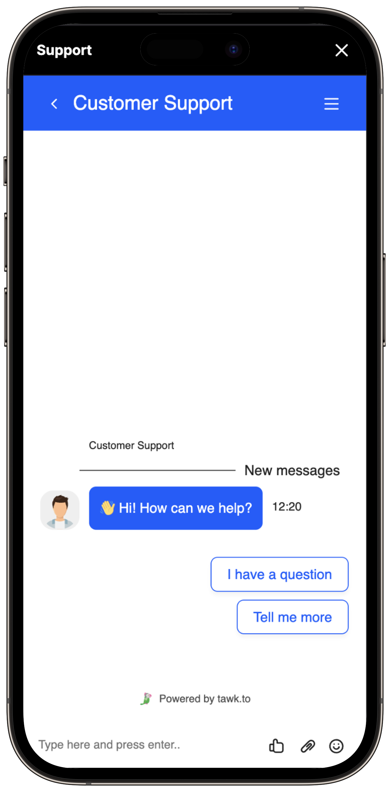 Screenshot of a live customer support chat with a support agent